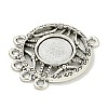 Tibetan Style Cabochon Connector Settings FIND-U015-31AS-2