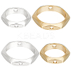 CREATCABIN 48Pcs 4 Styles Brass Bead Frames KK-CN0002-55-1