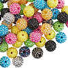 80Pcs Resin Rhinestone Beads RESI-SC0003-28-1