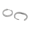 304 Stainless Steel Micro Pave Clear Cubic Zirconia Huggie Hoop Earrings EJEW-C096-01G-P-2