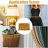 Polyester Metallic Thread Lace Tassel Ribbons OCOR-WH0108-42C-7