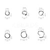 Mixed 304 Stainless Steel Jump Rings STAS-X0014-B-2