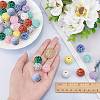 40Pcs 10 Style Resin Rhinestone Beads RESI-SC0002-31-3