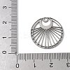 201 Stainless Steel Filigree Pendants STAS-K298-06P-1-3