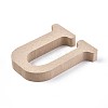 Letter Unfinished Wood Slices DIY-WH0162-62U-2
