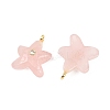 Natural Rose Quartz Pendants G-H353-01G-07-2