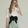 Bowknot PU Leather Wrap Around Waist Bands AJEW-WH20033-042A-4