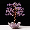 Natural Amethyst Chips Tree of Life Decorations PW-WGCA097-04-1