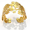 304 Stainless Steel Hollow Open Cuff Bangles WGEB5AC-01-5