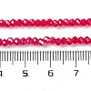 Baking Electroplate Glass Beads Strands DGLA-A039-J4mm-B21-4