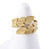 304 Stainless Steel Open Cuff Ring for Women LS-RJEW-Z083-02G-03-1