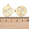 Natural Shell Pendants KK-L251-44G-B-4