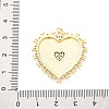 Brass Micro Pave Cubic Zirconia Pendants X-KK-D325-61G-04-3