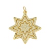 Brass Micro Pave Cubic Zirconia Pendants KK-B114-19G-1