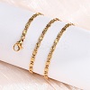 304 Stainless Steel Lumachina Chain Necklaces NJEW-Q013-07G-5