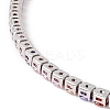 Classic Cubic Zirconia Tennis Necklace NJEW-G017-02B-P-4