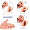 800Pcs 4 Colors Oval Acrylic Linking Rings DIY-YW0002-39-2