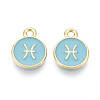 Alloy and Enamel Charms ENAM-T021-28E-1