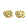 Ion Plating(IP) 304 Stainless Steel Stud Earrings for Women EJEW-N054-31G-1