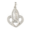 Brass Micro Pave Cubic Zirconia Pendants KK-I714-03P-1