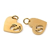 PVD Vacuum Plating 304 Stainless Steel Pendants STAS-Z042-14G-2