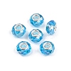 Transparent Glass European Beads GPDL-N004-D14mm-A09-1