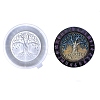 Flat Round with Tree of Life & Runes DIY Wall Decoration Silicone Molds LS-SIL-F007-04-1