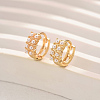 Imitation Pearl Hoop Earrings for Women WF4353-1