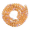 Electroplate Glass Beads Strands EGLA-A034-T1mm-L23-3