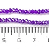 Baking Electroplate Glass Beads Strands DGLA-A039-J2MM-B05-4
