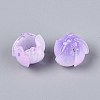 Flower Acrylic Bead Caps SACR-T017-49F-2