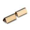 Brass Ribbon Crimp Ends KK-WH0046-34B-LG-1