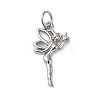 Rack Plating Brass & Clear Cubic Zirconia Pendants KK-S372-12P-1