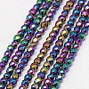 Electroplate Non-magnetic Synthetic Hematite Beads Strands G-J169B-4mm-05-1