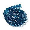 Electroplate Transparent Glass Beads Strands EGLA-A035-T10mm-A12-2