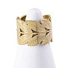 304 Stainless Steel Open Cuff Ring for Women RJEW-Z083-02G-02-1