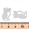 Non-Tarnish 201 Stainless Steel Stamping Blank Tag Pendants LS-STAS-T008-018-1-3