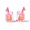 Imitation Drink Resin Pendants CRES-S359-32I-4
