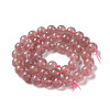 Natural Strawberry Quartz Beads Strands G-R435-03-A01-3