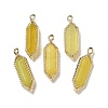 Natural Korean Jade Faceted Double Terminal Pointed Pendants G-G181-05G-03-1