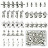 40Pcs 8 Styles Tibetan Style Alloy Pendants FIND-YW0005-67-1