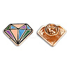 Diamond Shape Enamel Pin JEWB-N007-228-1