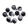 Transparent Crackle Acrylic Beads CACR-N002-24B-3