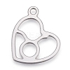 Non-Tarnish 304 Stainless Steel Pendants STAS-M228-A01-04P-1