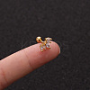 Brass Micro Pave Clear Cubic Zirconia Cartilage Earrings for Women WGD0011-02-1