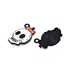 Halloween Theme Spray Painted Alloy Enamel Pendants ENAM-T020-09B-1