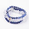 Natural Mixed Gemstone Stretch Bracelets BJEW-JB03365-03-1