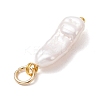 3Pcs 3 Colors Natural Keshi Pearl Pendants PALLOY-JF04239-6