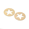Brass Etched Metal Embellishments Pendants KKC-D001-10KCG-2