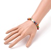 Chip Natural Shell Stretch Beaded Bracelets BJEW-JB05727-02-3